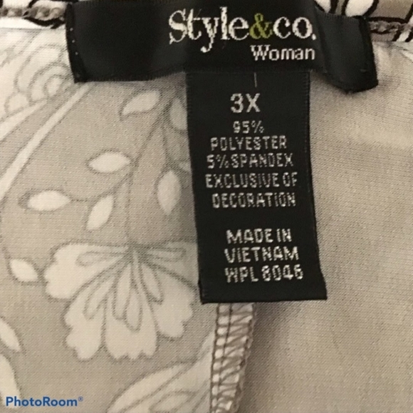 Style & Co kimono style top size 3x - Picture 5 of 5